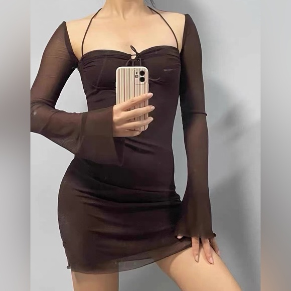 Brown dress - Picture 3 of 5